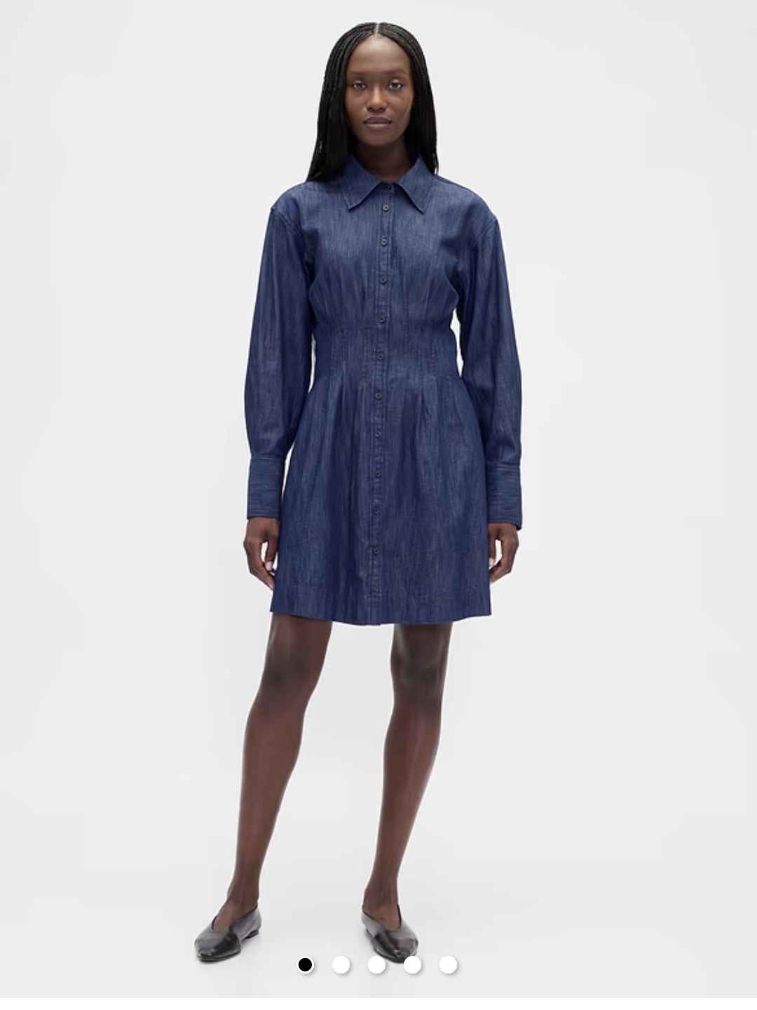 Gap Women's Blue Denim Shirt Dress